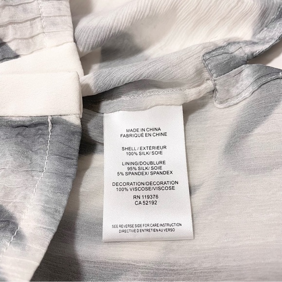 Helmut Lang Mars Print Silk Blouse Size P / XS / US 2 - Picture 7 of 12